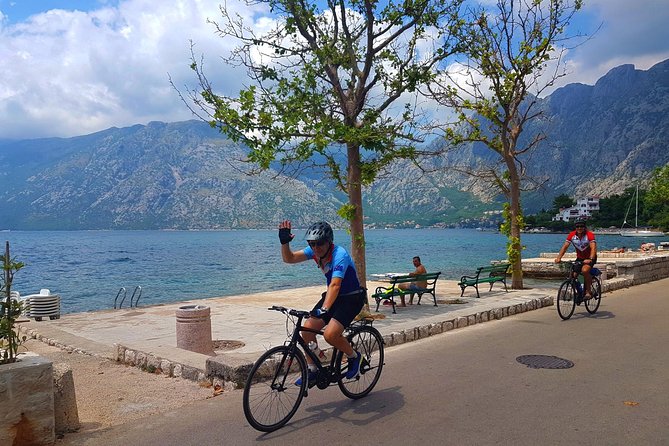 Bike tour - Kotor Bay circle and visit Our Lady of the Rock - Church of Our Lady of Angels: narrow-bay viewpoint magic