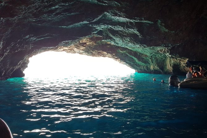 Blue Cave Adventure & Beach Time - From Pine in Tivat to Kotor Bay by speedboat