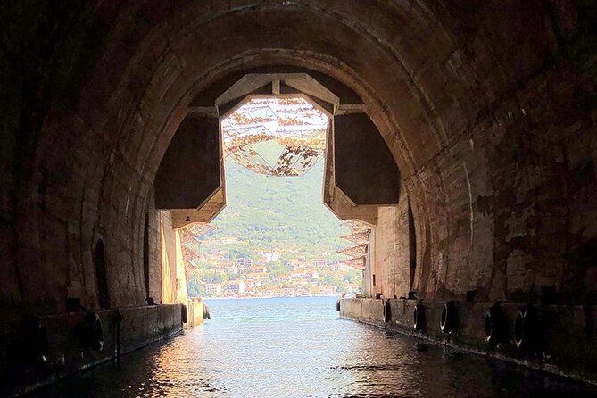 Blue Cave & Lady of the Rocks 3 hrs private tour (up to 8 pax) - Spotting Mamula Fortress near the bay entrance, and why it is closed