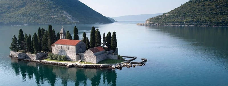 Bokokotor Bay, Blue Cave and panorama of Mamula - Gulf of Tivat and Herceg Novi: the bay widens, the views sharpen