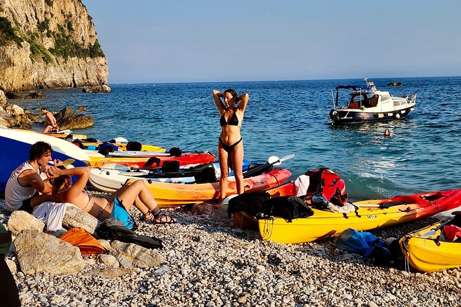Budva Bay: Kayak & SUP Tour to Coastal Caves - Stop 4 Calypso Beach: a water-only break for swimming and rest