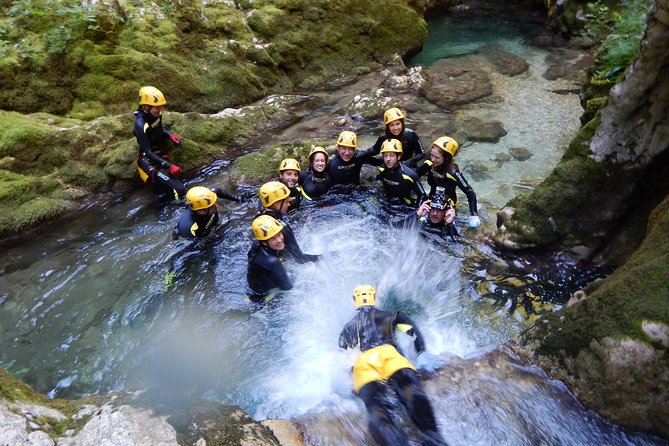 Canyoning in Nevidio Canyon - The timed breaks: brandy, juice, chocolate, and photos when you need them