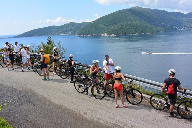 Cycle & SUP: A Complete Circumnavigation of Kotor Bay (new tour) - SUP across Kotor Bay to Prcanj: the water views are the reward