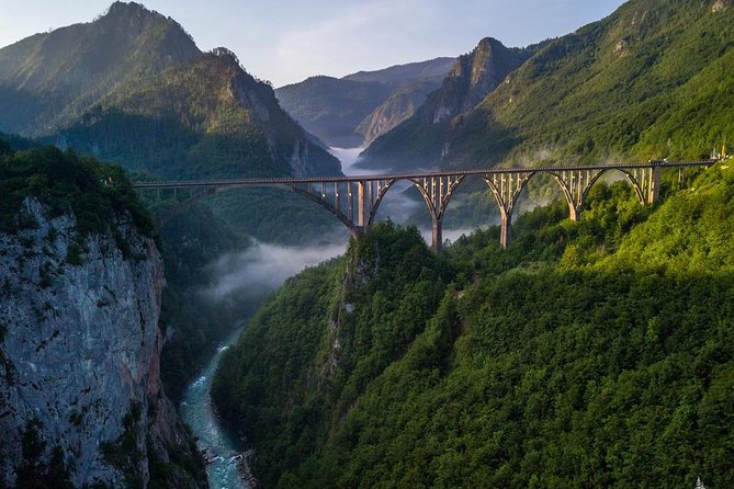 Durmitor - Black Lake & Tara River Canyon - North Montenegro tour - Đurđevića Tara Bridge: the view is real, and the zipline is the choice