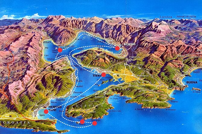 From Tivat/Kotor: Whole Boka Bay Guided Cruise, Comfortable Ship - Price, food, and what is really included on board