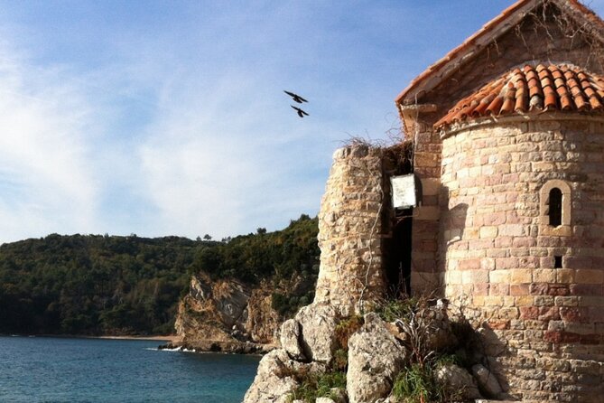 Kotor & Budva Old Towns & Panoramic Views from Podgorica - Budva Old Town: medieval streets with summer nightlife in the background