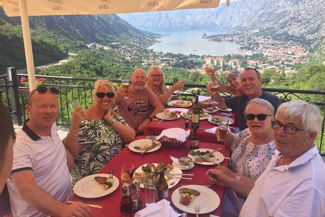 Kotor-Budva-St Stefan tour - including tasting traditional food and wine - Lunch with brandy, home-made wine, and a real local meal
