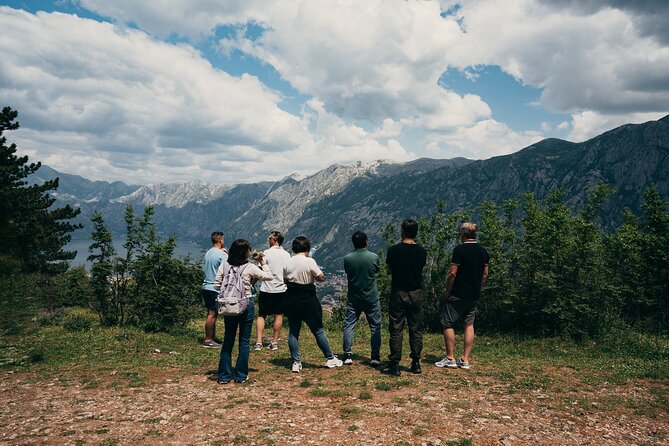 Kotor Jeep Tour: Hidden Stone Village & Food Tasting - Verige and Perast views, then a final wide panorama near Tivat