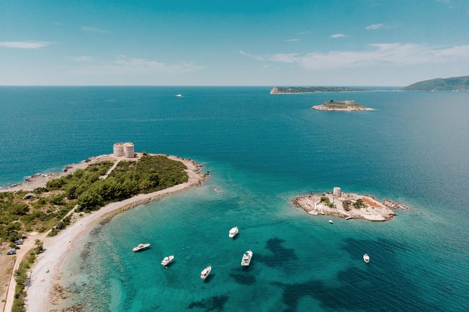 Our Lady of the Rocks, Blue Cave, Luštica Bay, Rose - 6 hours private tour - Mamula at the bay entrance: a fortress view, but plan around closures