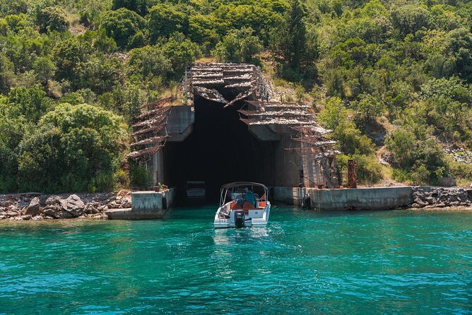 Private Guided Boka Bay Tour from Kotor - Entering Perast Bay, with Lady of the Rocks on your first stop