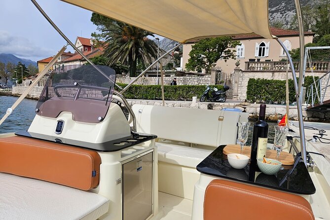 Private Lux 3.5h Speedboat Our Lady of the Rock and Blue Cave - Stop 1: The Bay of Kotor cruise, then Our Lady of the Rocks