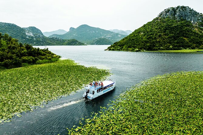 Skadar Lake & Crnojevića River: Swimming, Snacks & Wine - The canal exit and Vranjina Island, long views with a natural horizon
