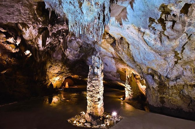 Special Montenegro: Lipa cave – Njegoš's Mausoleum - Njeguši village – Cetinje - Stop 1: Lipa Cave, the tourist train to the entrance and a guided 40-minute passage
